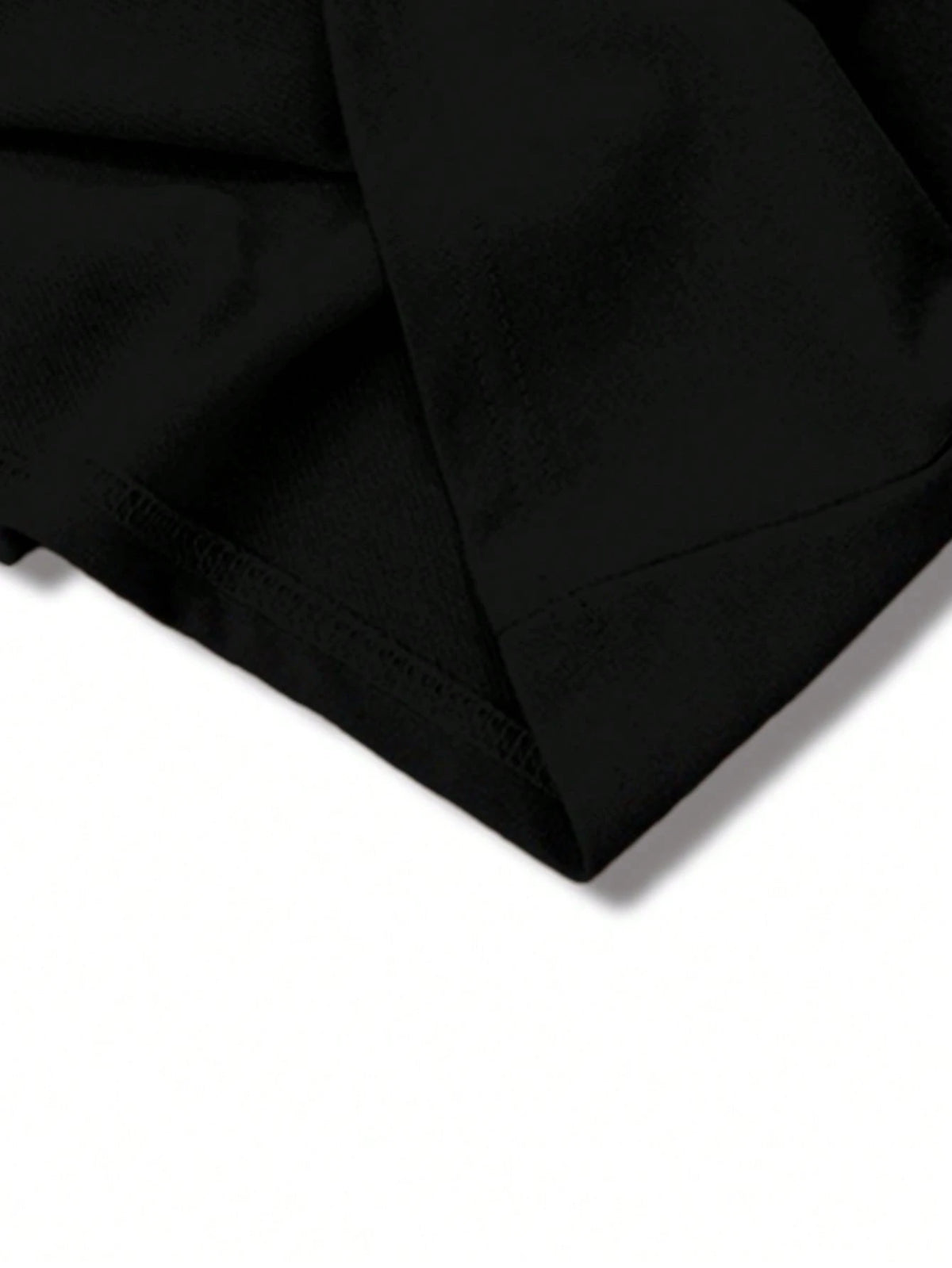 SXV Casual Commuter Eye & Letter Print Short Sleeve Black T-Shirt