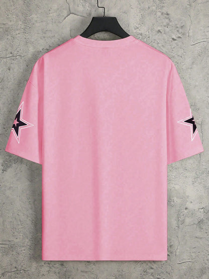 SXV  'chicago 18’ Printed Cool Aesthetic Oversized Baggy T-shirt