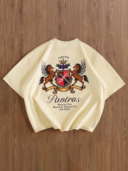 SXV 'BASED IN ATLANTA’ Printed Cool Aesthetic Oversized Baggy T-shirt