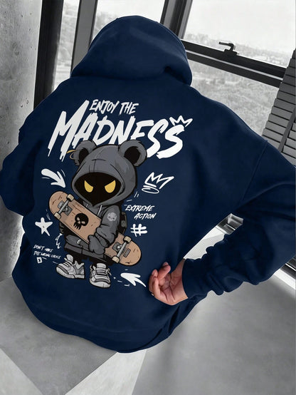 SXV Men's Casual Fashion Street Extreme Sports Madness Hoodie