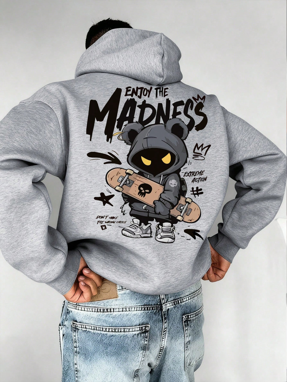 SXV Men's Casual Fashion Street Extreme Sports Madness Hoodie