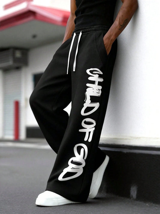 SXV MEN CHILD OF GOD Printed Casual Sweatpants