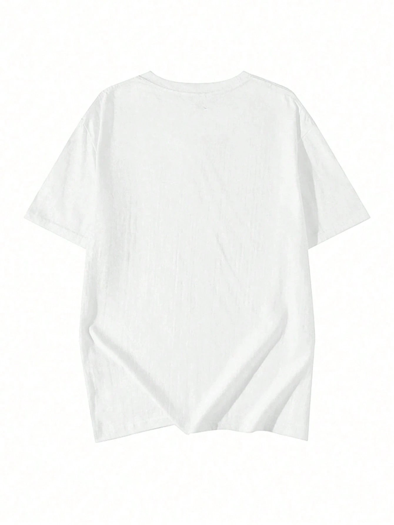 SXV Women's Loose Fit Round Neck Short Sleeve Letter & Cat Print T-Shirt, Spring