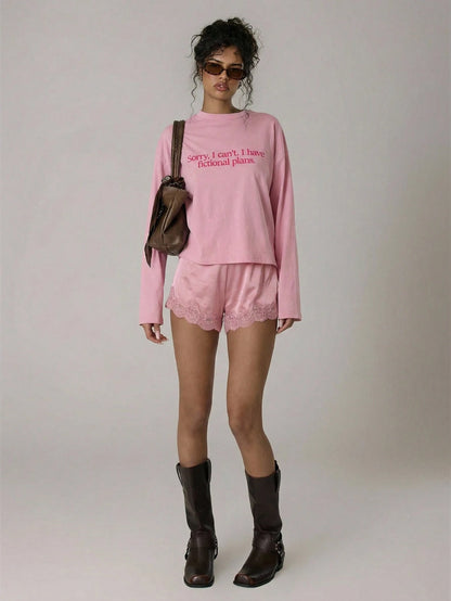 SXV Oversized Long Sleeve Graphic T-Shirt