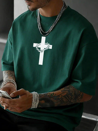 SXV Cross Print Short Sleeve T-Shirt
