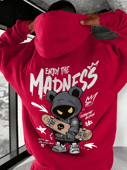 SXV Men's Casual Fashion Street Extreme Sports Madness Hoodie