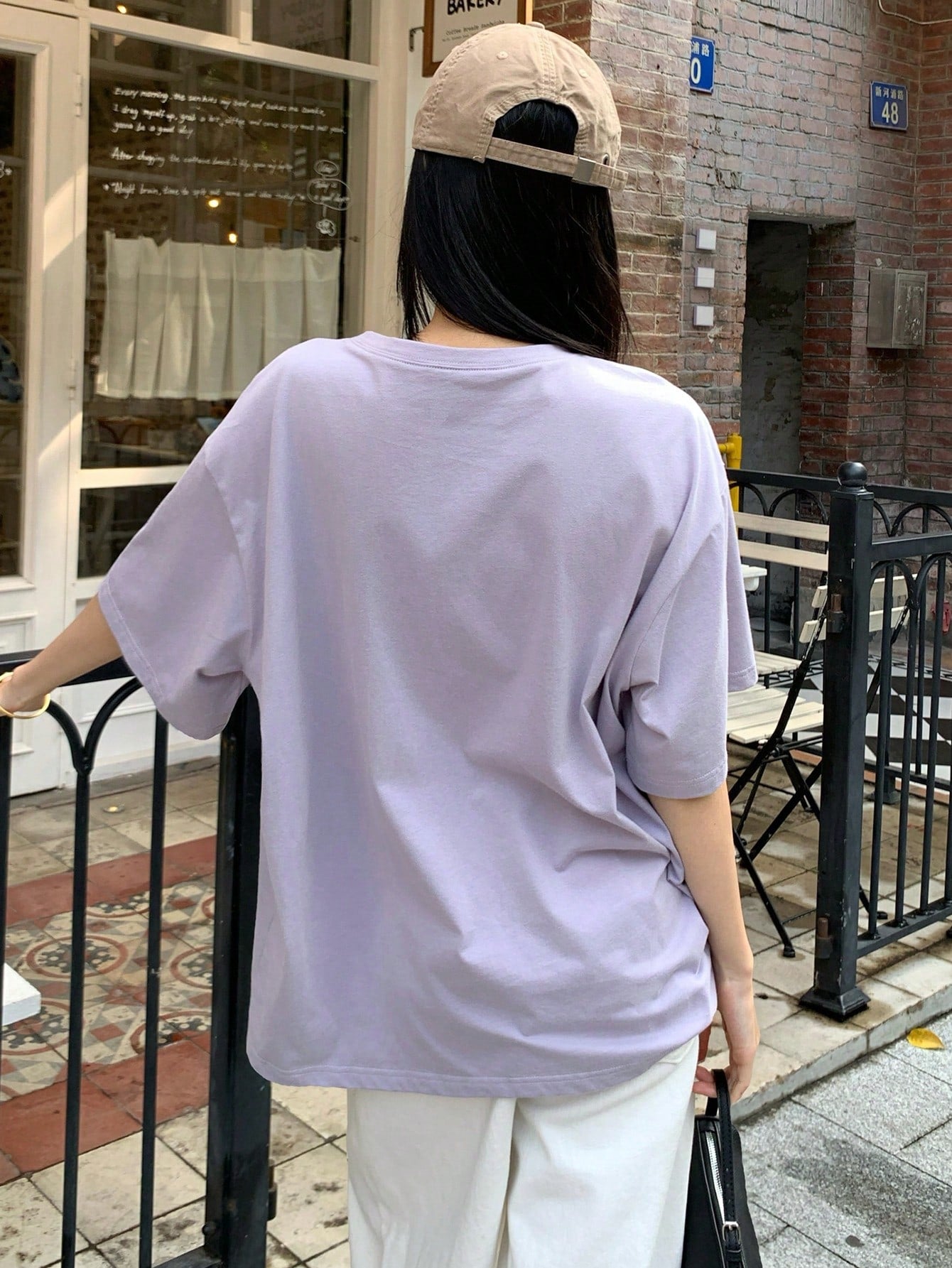 SXV Women's Casual Dog Print Short Sleeve T-Shirt, Summer