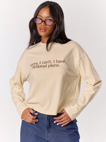 SXV Oversized Long Sleeve Graphic T-Shirt