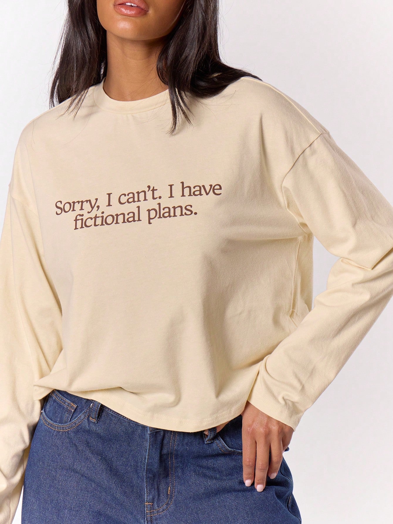 SXV Oversized Long Sleeve Graphic T-Shirt