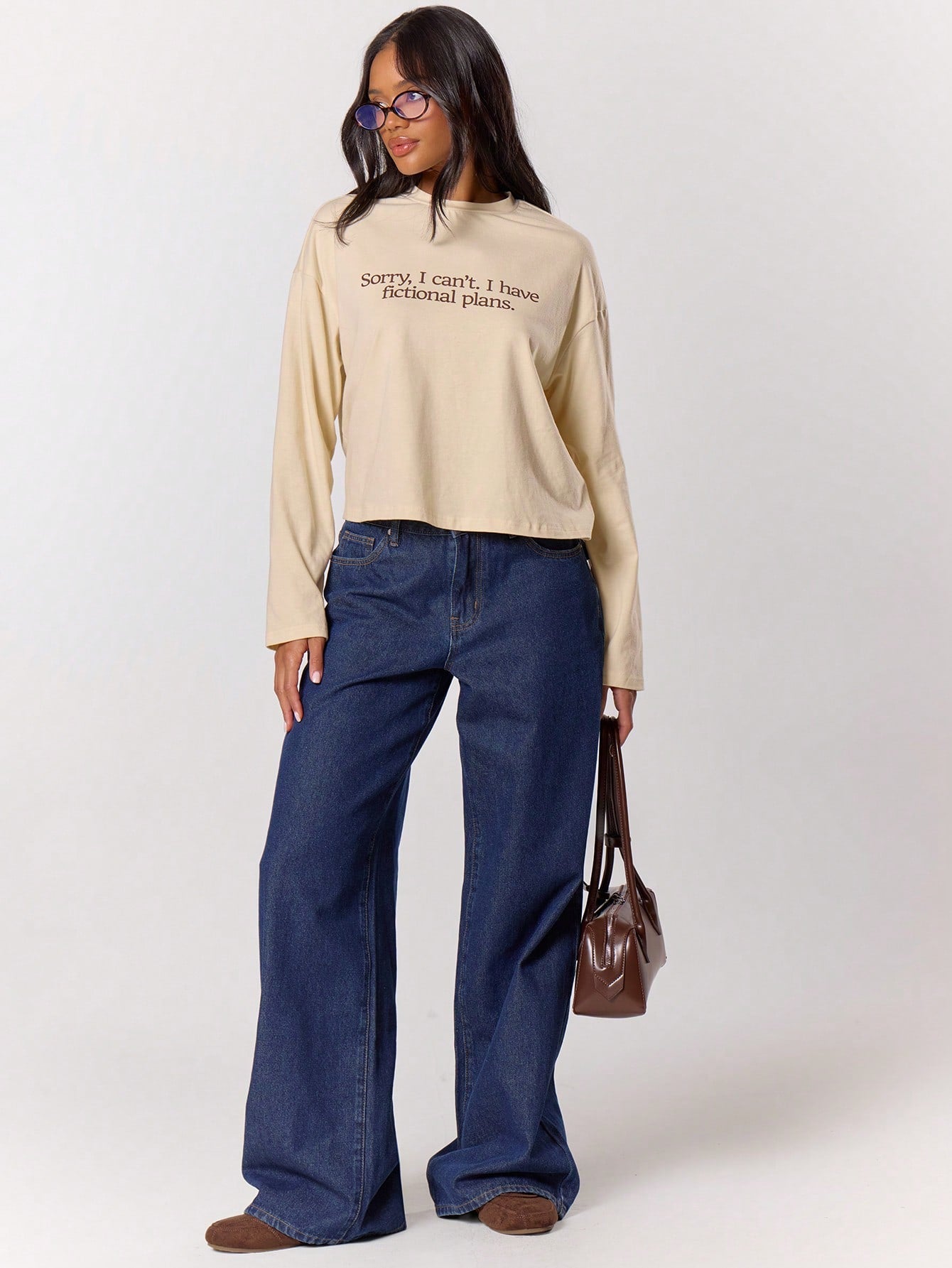 SXV Oversized Long Sleeve Graphic T-Shirt