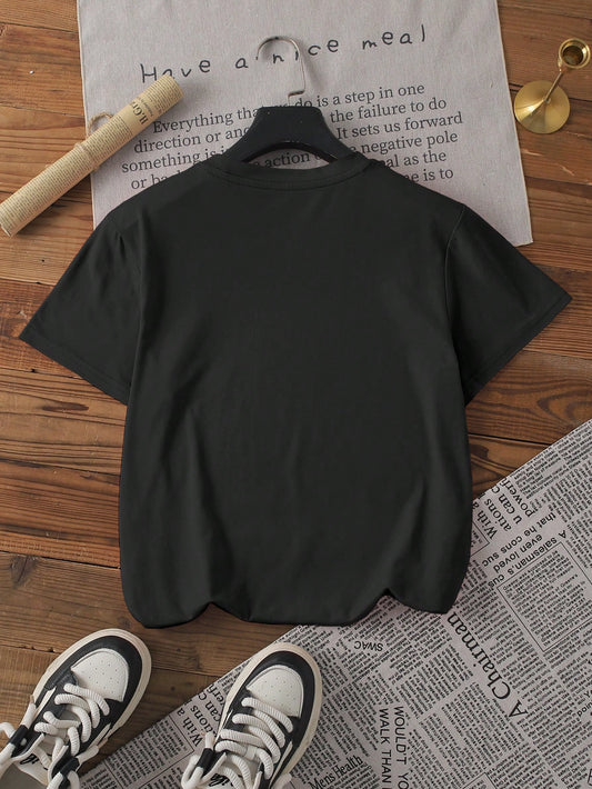 SXV 100% Cotton Short Sleeve T-Shirt, Featuring Exquisite Printed Design
