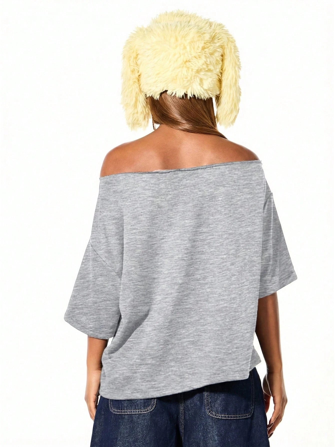 SXV Off Shoulder Graphic Statement tees