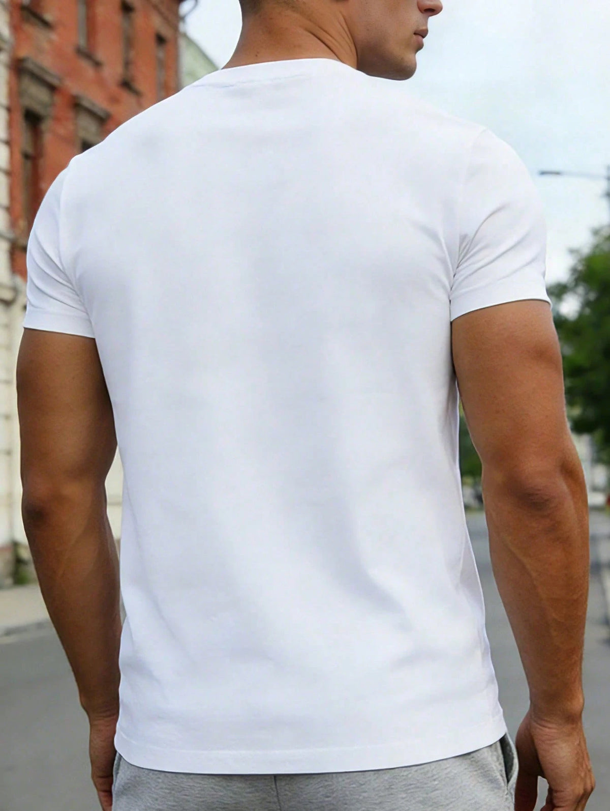 SXV Gothic KING Print White TShirt, Crew Neck, Casual Cotton Tee