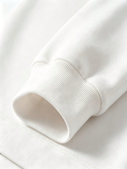 SXV Solid‑Color Crewneck Oversized Sweatshirt