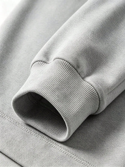 SXV Solid‑Color Crewneck Oversized Sweatshirt