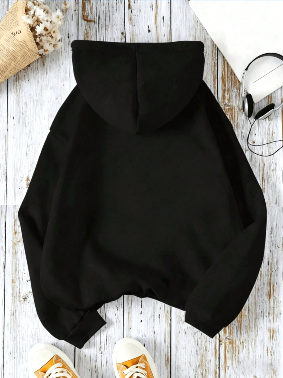 SXV Casual Hoodie Sweatshirt With Spider Web Theme And Spider Print Pattern, Featuring Pocket And Drawstring Details