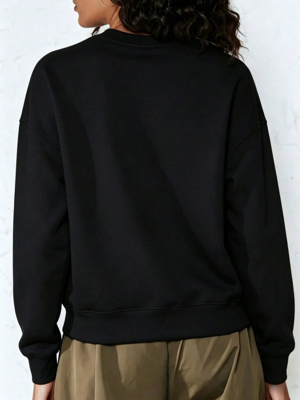 SXV HOWDY COWBOY Print Burgundy Crew Neck Short Pullover Sweatshirt