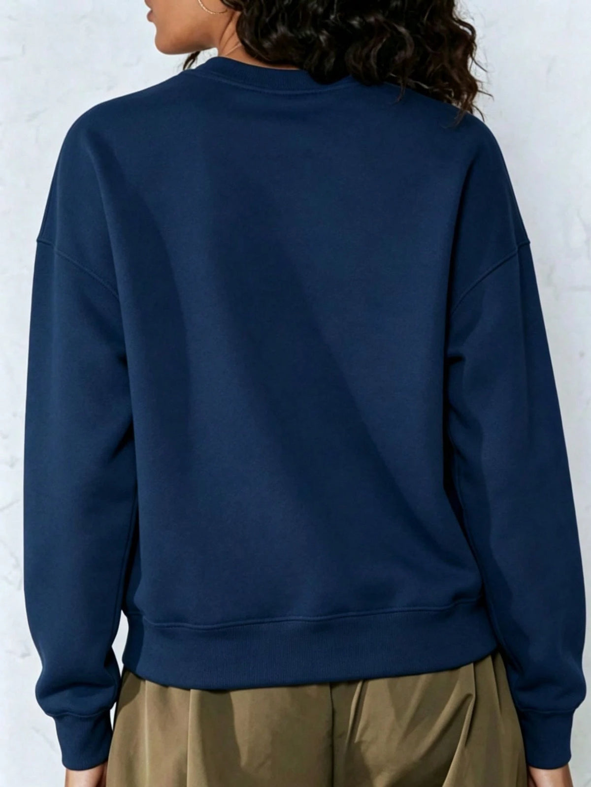 SXV HOWDY COWBOY Print Burgundy Crew Neck Short Pullover Sweatshirt