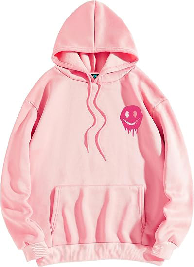 SXV Women's Oversized Sweatshirt Graphic Hoodies Casual Long Sleeve Loose Pullover Tops with Kangaroo Pocket