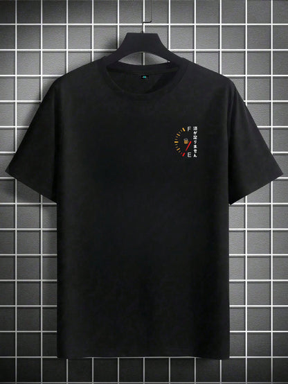 SXV Men's Fashionable Printed Loose Short Sleeve T-Shirt