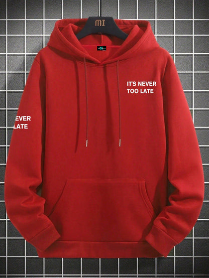 SXV Casual Street Highway English Slogan Graphic Print Hoodie