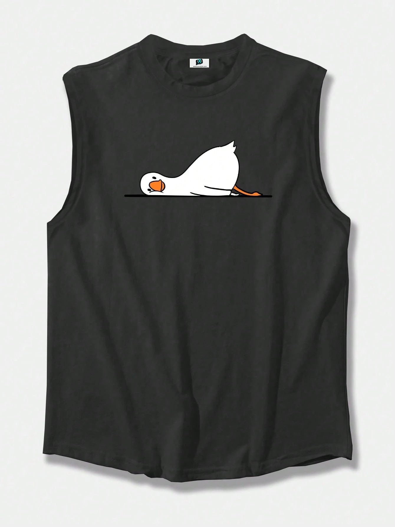 SXV Men's Sleeveless Tank Tee : silly duck