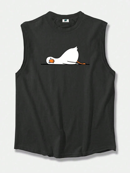 SXV Men's Sleeveless Tank Tee : silly duck