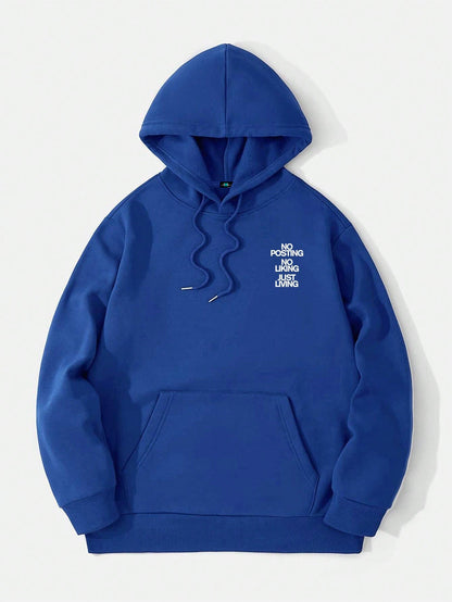 SXV Personalized Graphic Print Pocket Hoodie, Autumn