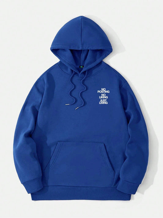 SXV Personalized Graphic Print Pocket Hoodie, Autumn