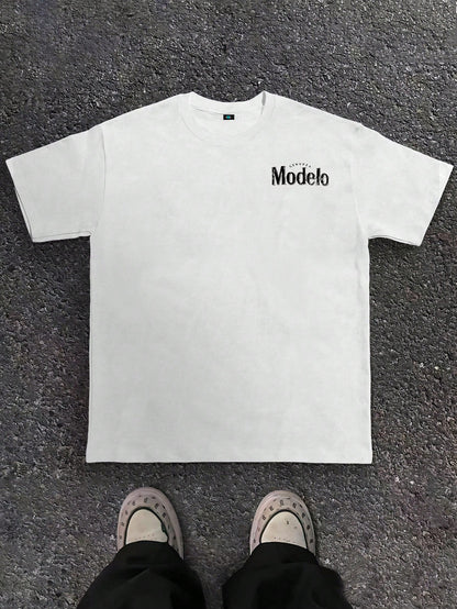SXV Modelo Graphic Print Men's 100% Cotton T-Shirt