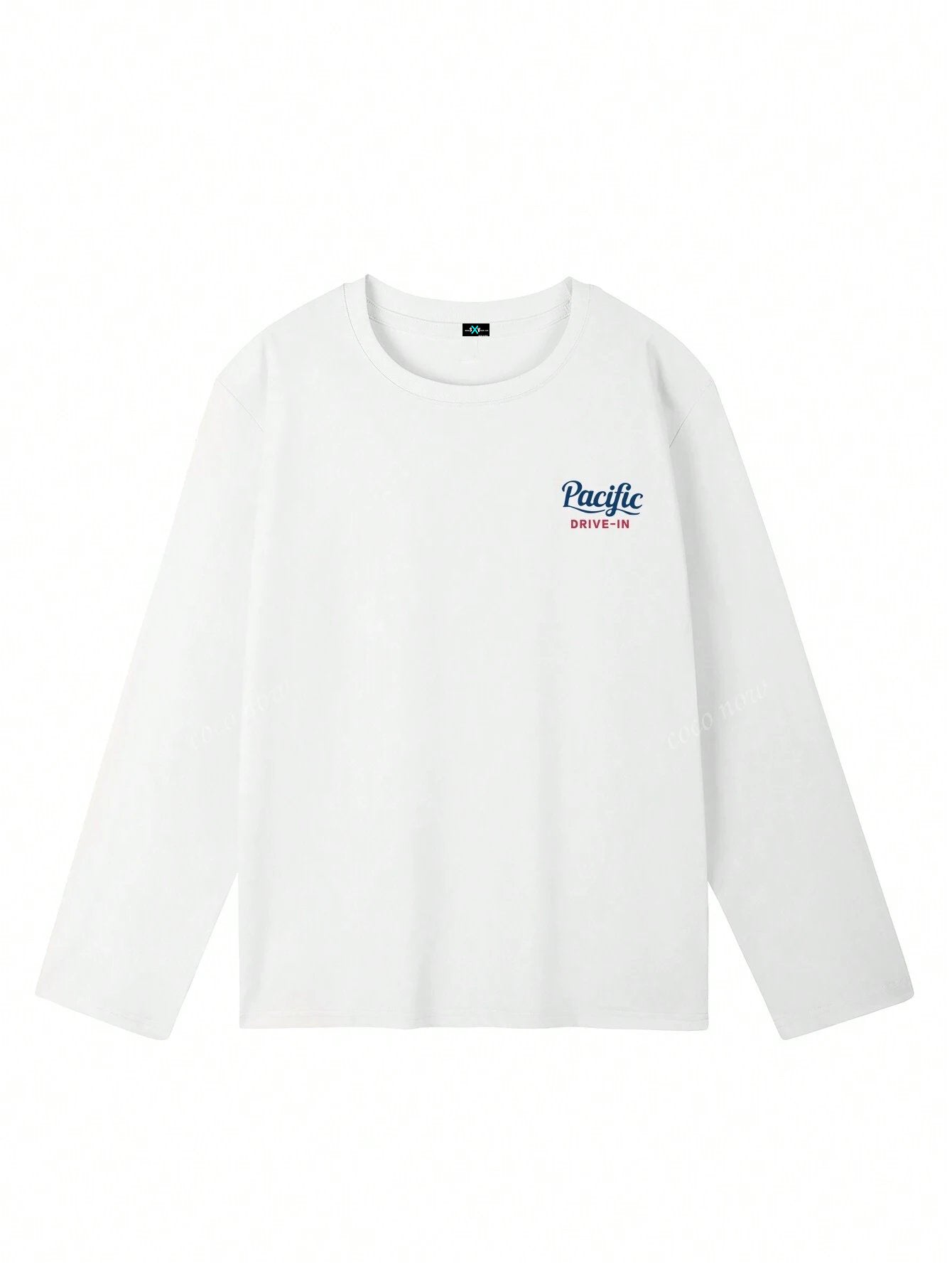 SXV Pacific drive in Women Casual Letter Print Crew Neck Oversized Cute Loose Long Sleeve T-Shirt Top, Autumn