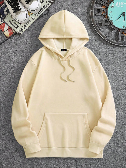 SXV Men's Outdoor Landscape Artwork Forest Camping Element Print Long Sleeve Casual Fleece Hoodie