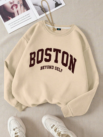 SXV Women's Round Neck Pullover Sweatshirt