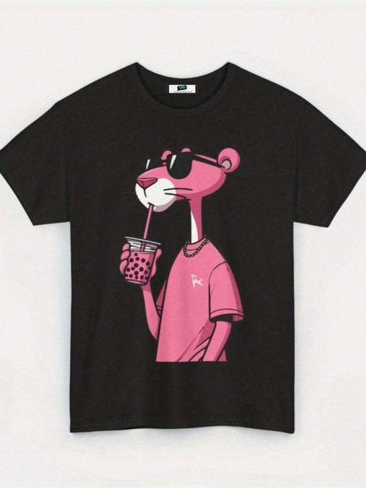 SXV Pink Panther T-Shirt Unisex Cotton T-Shirt Cartoon Character