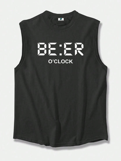 SXV Men's Sleeveless Tank Tee : beer o clock