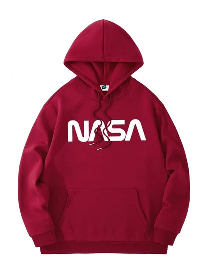 SXV  'NASA’ Printed Cool Aesthetic Sweatshirt Hoodie