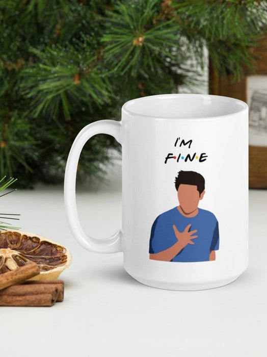 SXV STYLE Printed Ceramic Coffee Mug : i am fine