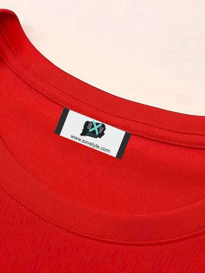 SXV Pure Cotton T-Shirt) Men's Summer Round Neck Short Sleeved Casual Pure Cotton Print GOD HAS SOMETHING BETTER