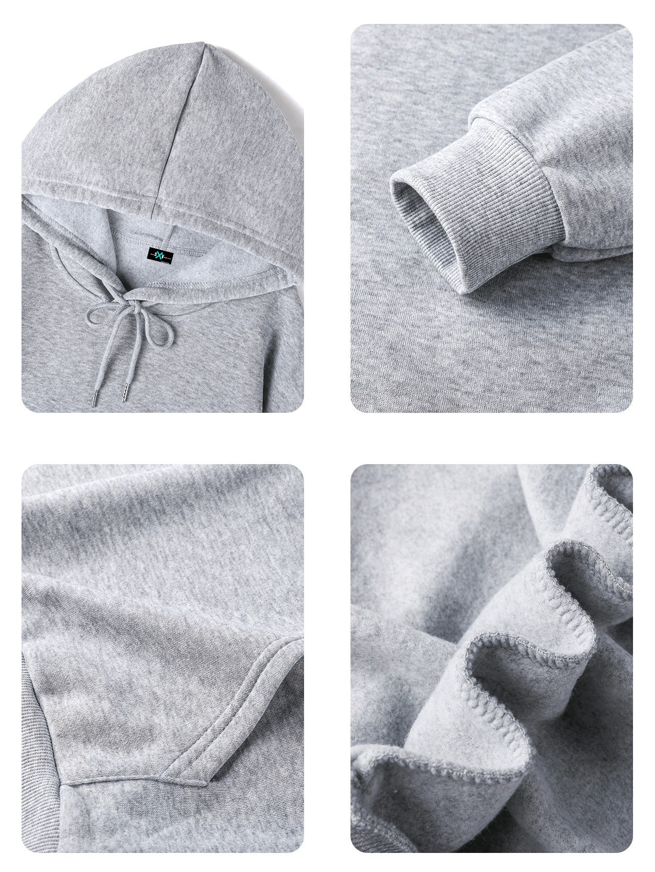 SXV Women's Winter Graphic Long Sleeved Drawstring Hoodie With Pocket