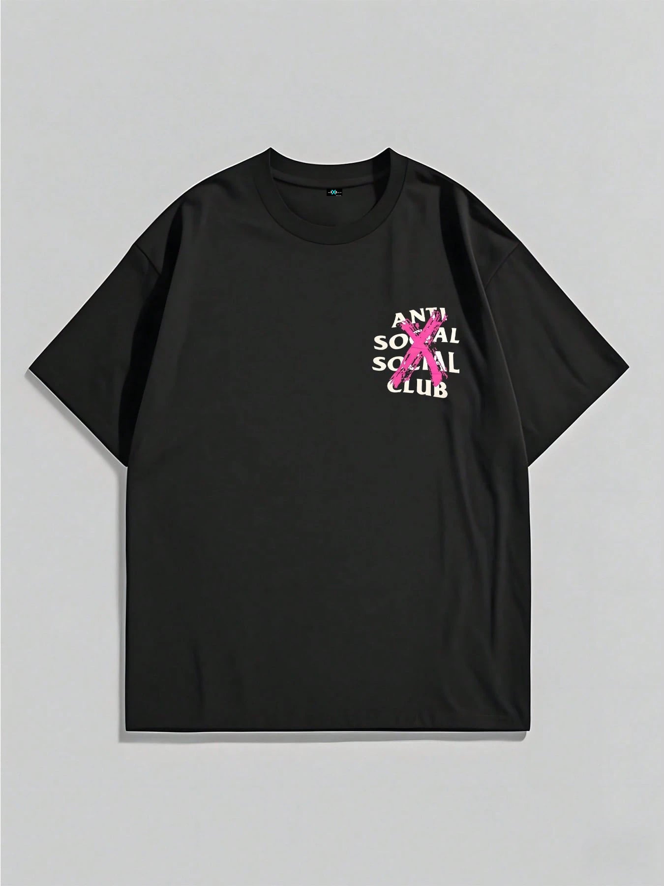 SXV 100% Cotton Double-Sided Digital Print With Pink X Logo Design