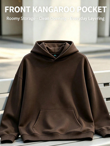 SXV LOS ANGELES Letter Print Pocket Hoodie