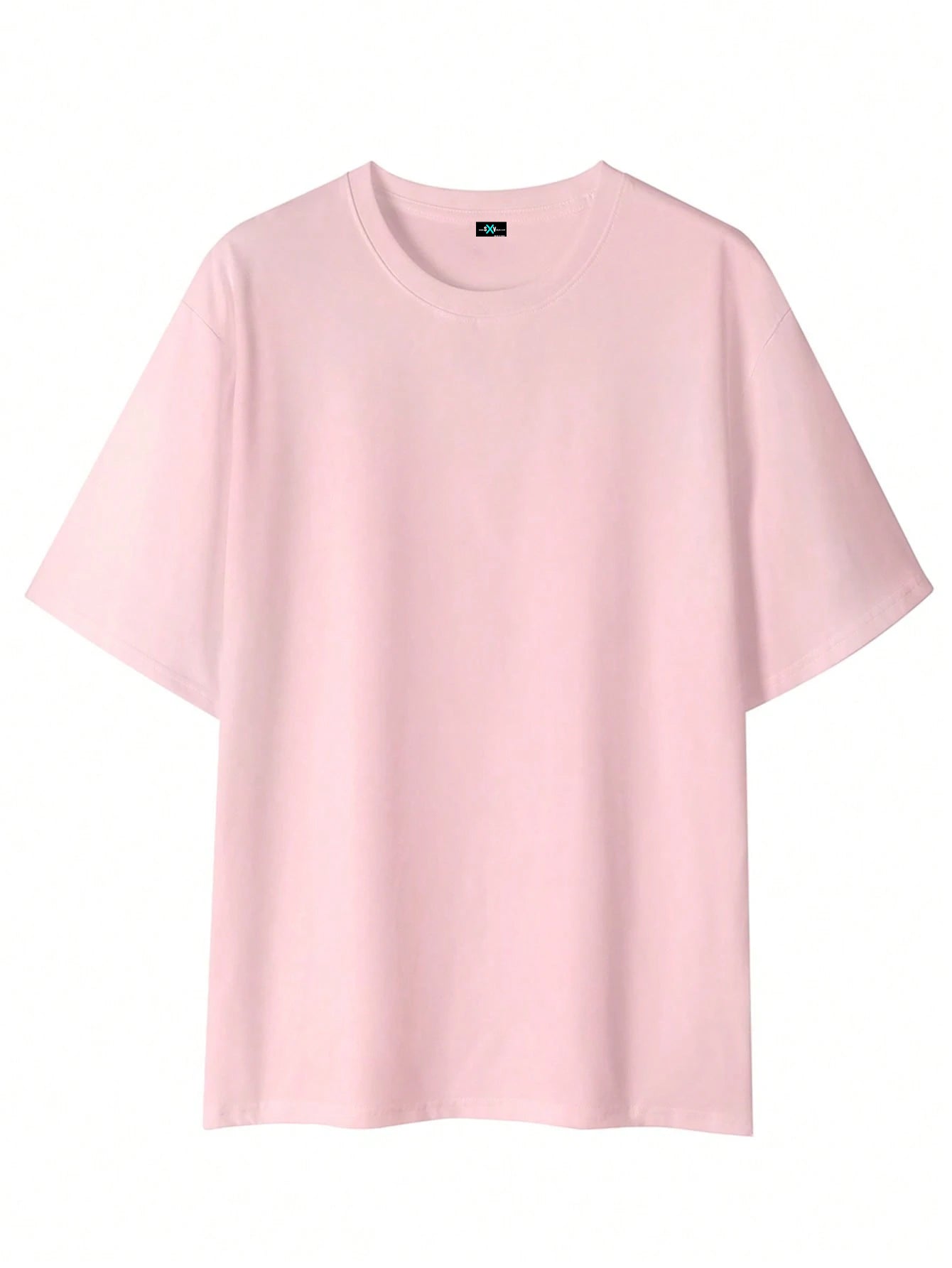 SXV No Risk No Story Casual Fashionable Street Slogan Print Dropped Shoulder Loose Breathable Short Sleeve T-Shirt