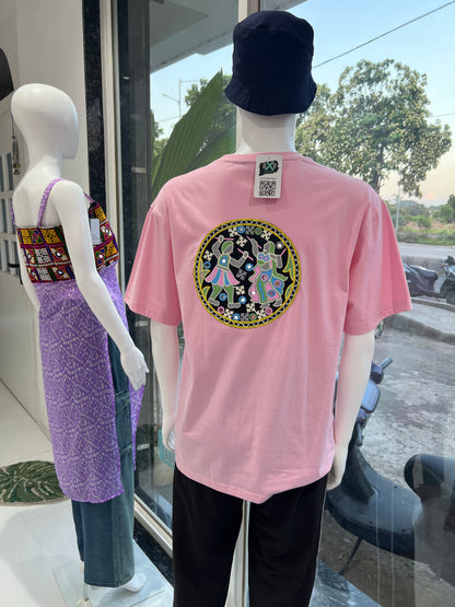 SXV Genz Navratri Printed Cool Aesthetic Oversized Baggy T-shirt