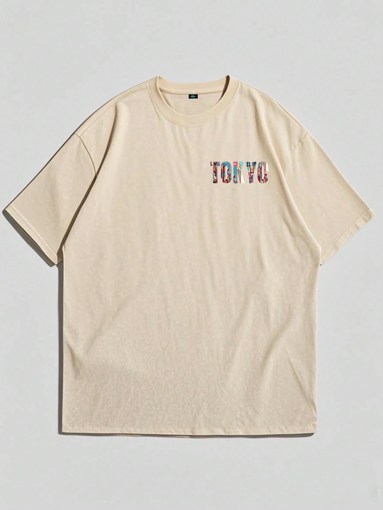 SXV TOKYO English Slogan & Tokyo Element Print Short Sleeve T-Shirt
