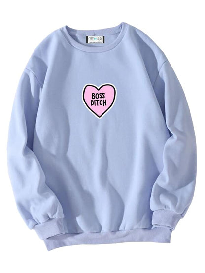 SXV 'Frog & Mushroom’ Printed Cool Aesthetic Drop Shoulder Oversized Baggy Sweatshirt