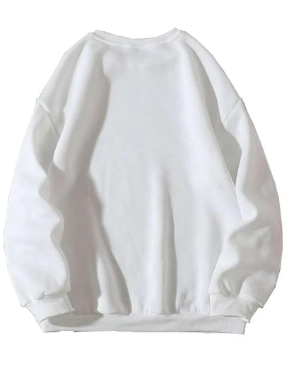 SXV 'Frog & Mushroom’ Printed Cool Aesthetic Drop Shoulder Oversized Baggy Sweatshirt