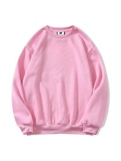 SXV STYLE Solid Plain Unisex Cotton Oversized Baggy Sweatshirt
