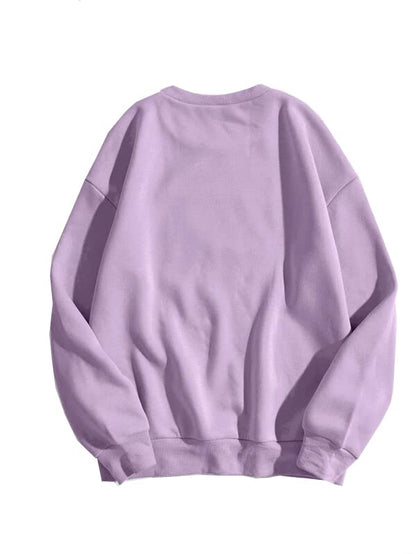 SXV 'Frog & Mushroom’ Printed Cool Aesthetic Drop Shoulder Oversized Baggy Sweatshirt