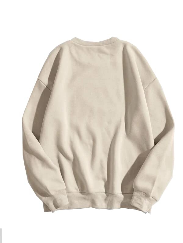 SXV 'Frog & Mushroom’ Printed Cool Aesthetic Drop Shoulder Oversized Baggy Sweatshirt