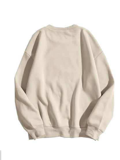 SXV 'Frog & Mushroom’ Printed Cool Aesthetic Drop Shoulder Oversized Baggy Sweatshirt